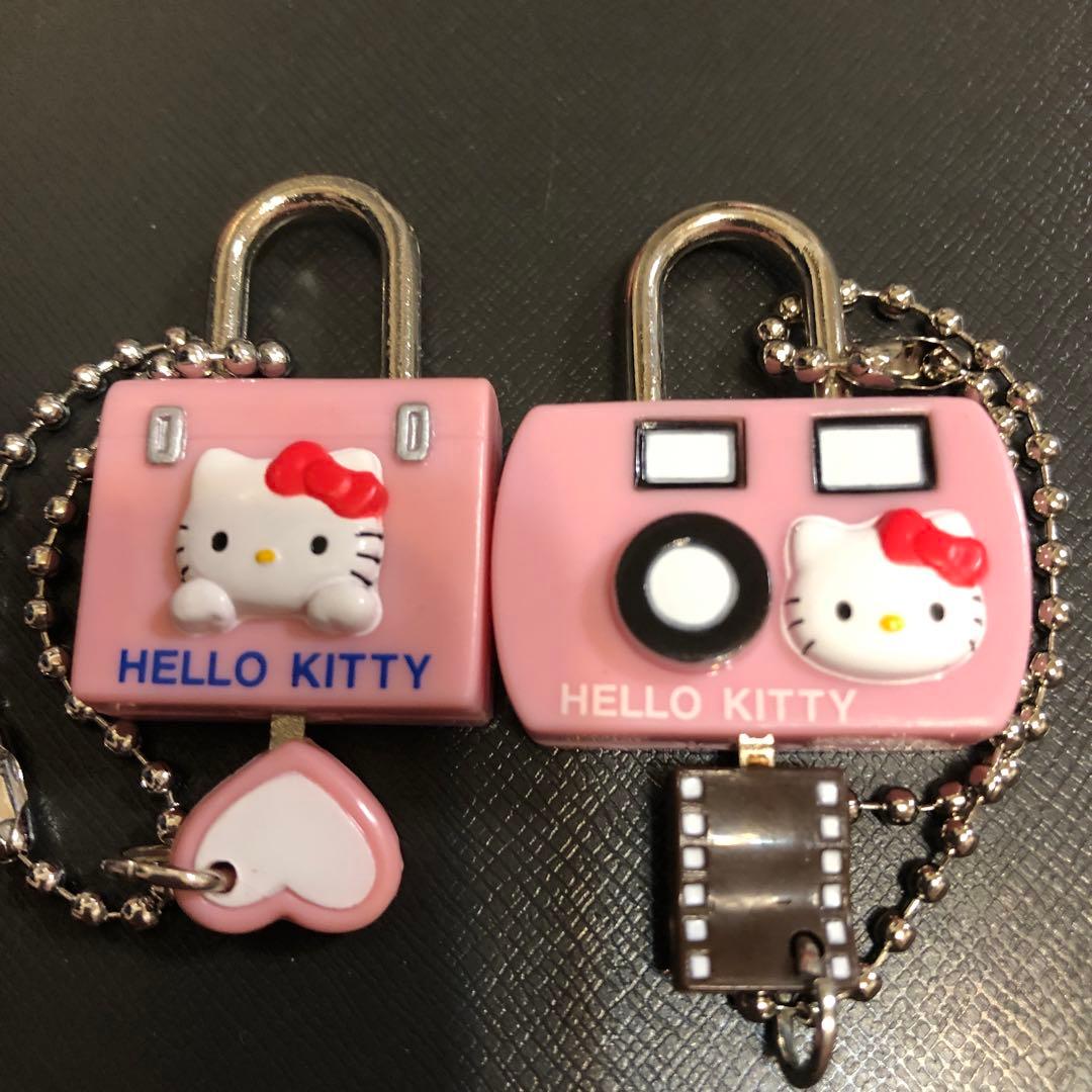 2003年 ハローキティちゃん 南京錠 鍵 セット キティちゃん サンリオ
