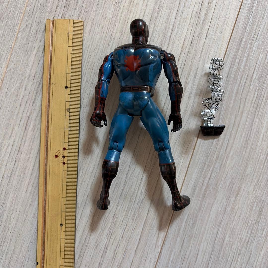 スパイダーマン フィギュア 青と黒 約13cm 1995年