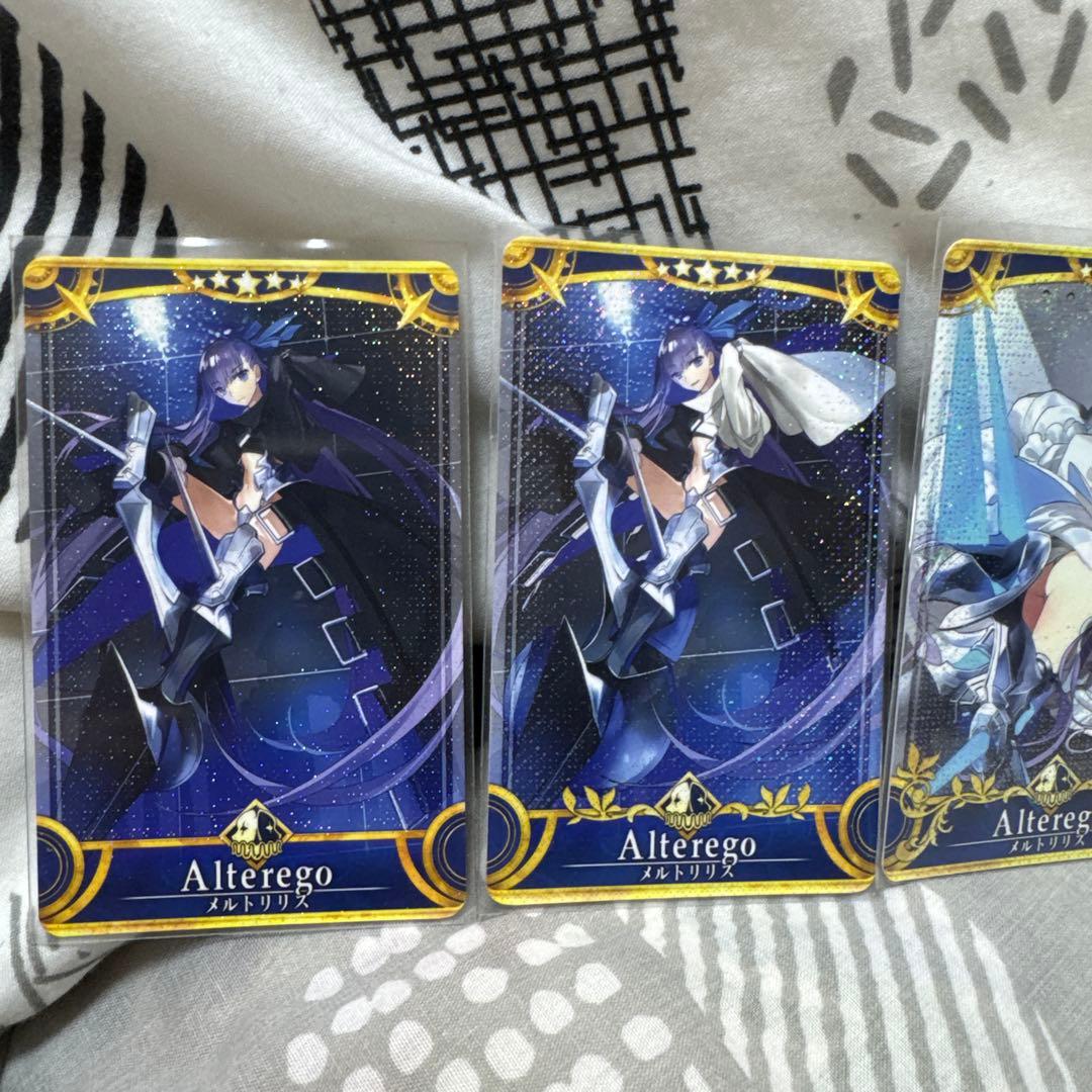 fgoアーケード メルトリリスフェイタル5枚セット(初期、第四、最終3