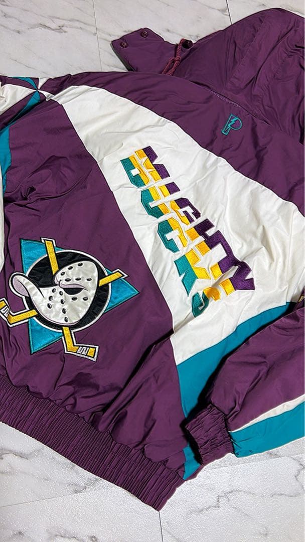 レア希少M☆90sNFL マイティーダックス両面刺繍ナイロンジャケット古着 9af855de14e5d3239e8dfb6f625913