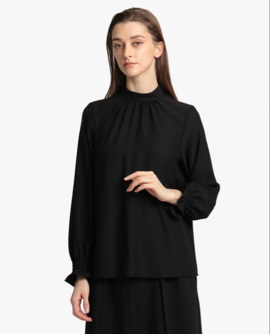 23SS theory luxe 完売 スタンドカラーロングスリーブブラウス - メルカリ