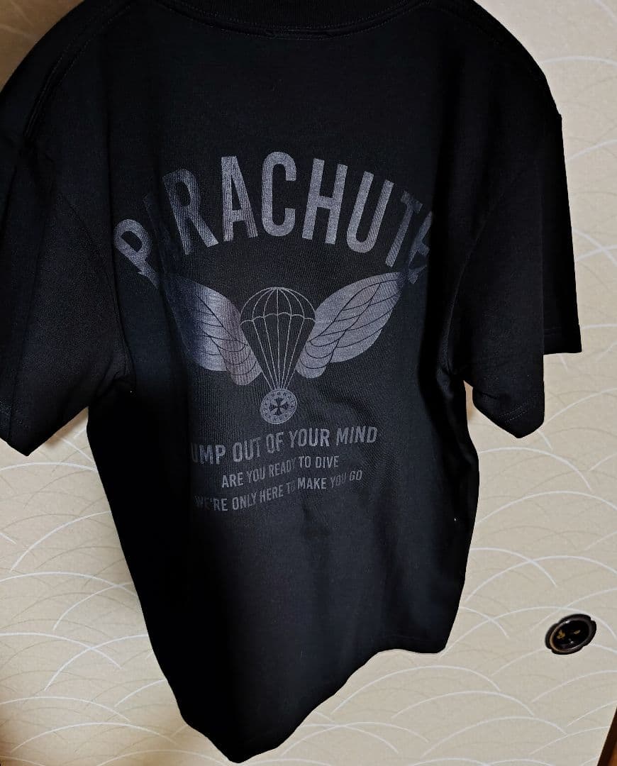 新品未使用】氷室京介 pjbグッズ パラシュートデザイン黒Tシャツ S