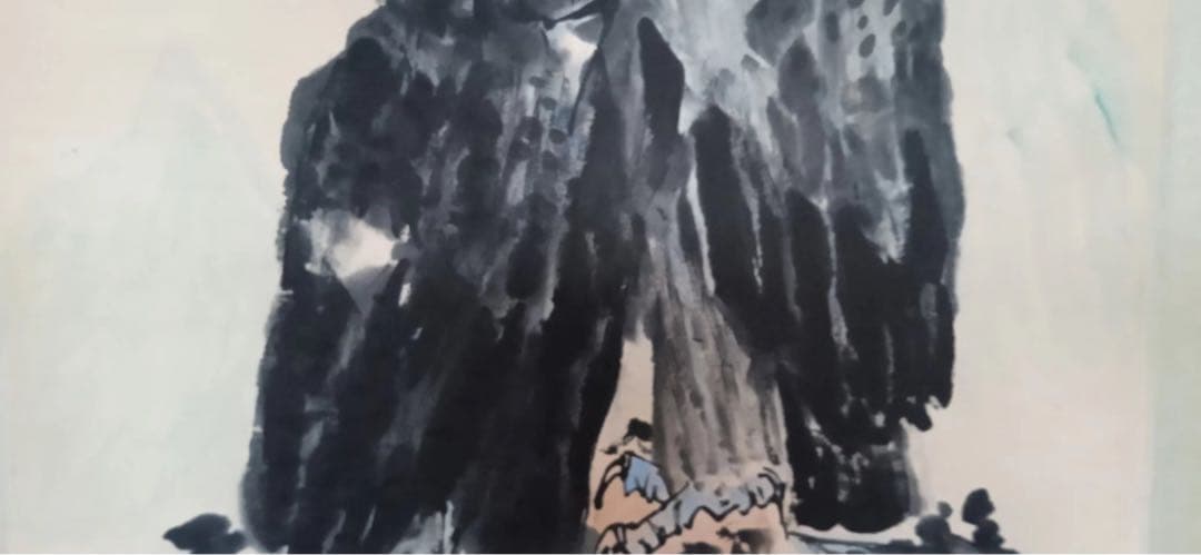 真筆模倣李苦禅の絵 二つタカ肉筆書いてる保証品 入手困難 - メルカリ