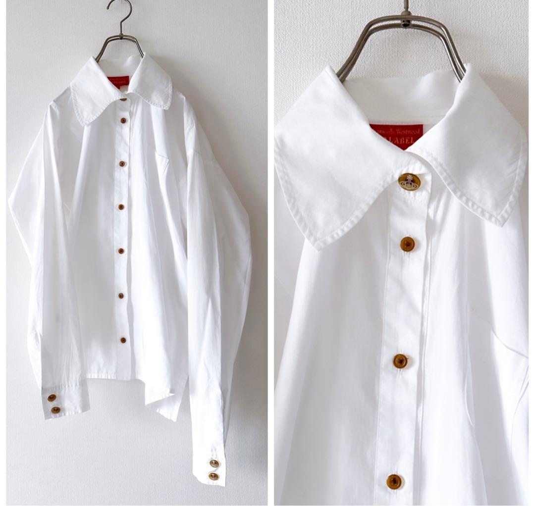 希少 ヴィヴィアンウエストウッド/ 旧赤タグ ヴィンテージ 高襟シャツ