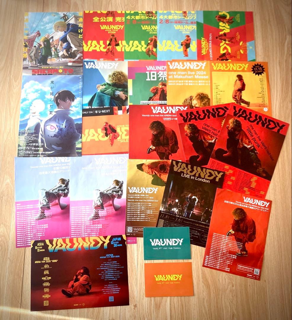 Vaundy☆ LIVE 2023年〜2026年フライヤー ポストカード セット - メルカリ