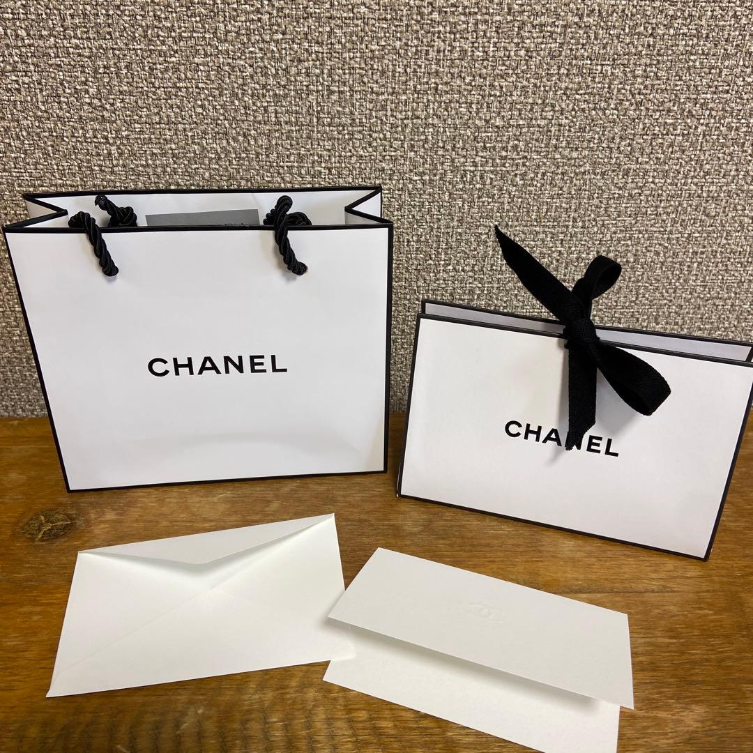 CHANEL ショップ袋 ギフトボックス メッセージカード セット