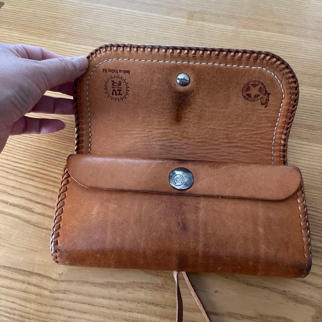 ラッキージョンラグウォレットLUCKYJOHN長財布ターコイズコンチョ