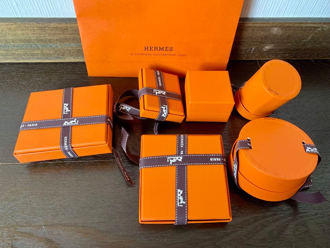 エルメス 空箱 紙袋 ボックス box リボン HERMES 希少 非売品 - メルカリ