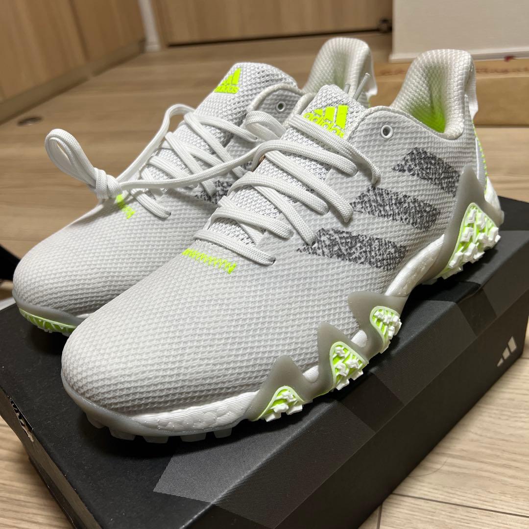 【新品未使用】adidas コードカオス ゴルフシューズホワイト/グレー/ライム adidas（アディダス） コードカオス25/Codechaos 25 メンズ 男性