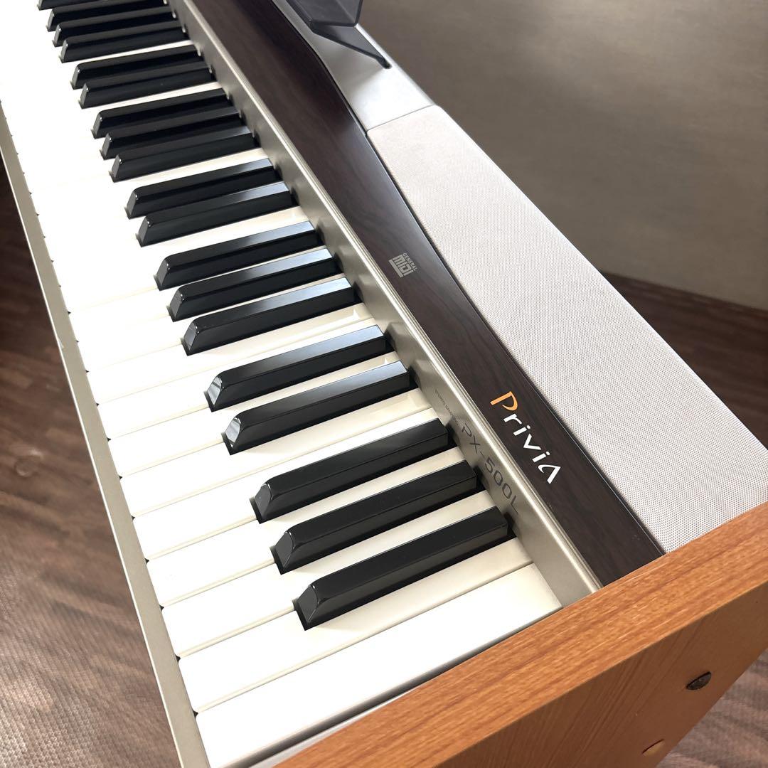 美品】 CASIO PX-500L デジタルピアノ 88鍵盤 木製スタンド付き - メルカリ