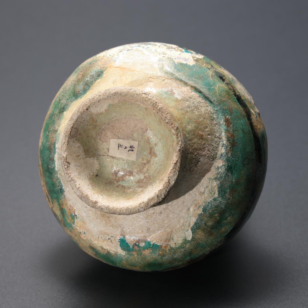 ペルシャ 青釉黒彩手つき水注 イラン アンティーク R1182て - メルカリ