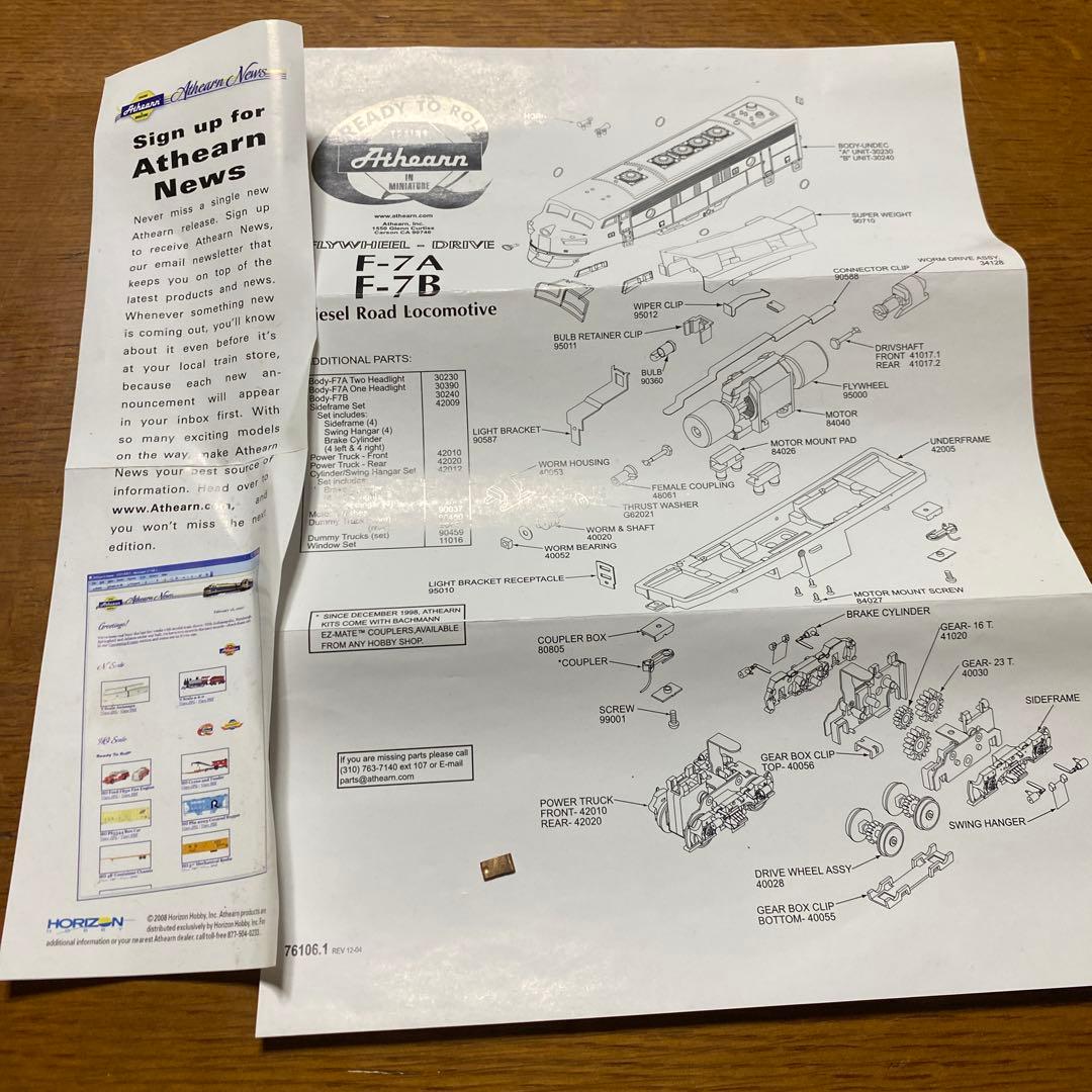Athearn 鉄道模型 CHICAGO burlington f7a-f7b