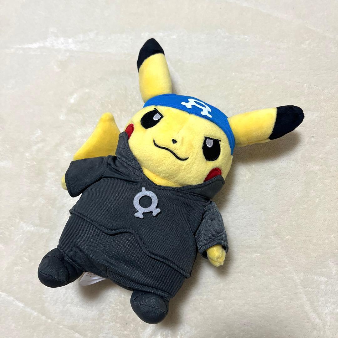 ポケモンセンター限定 ボスごっこピカチュウA アクア団 アオギリ