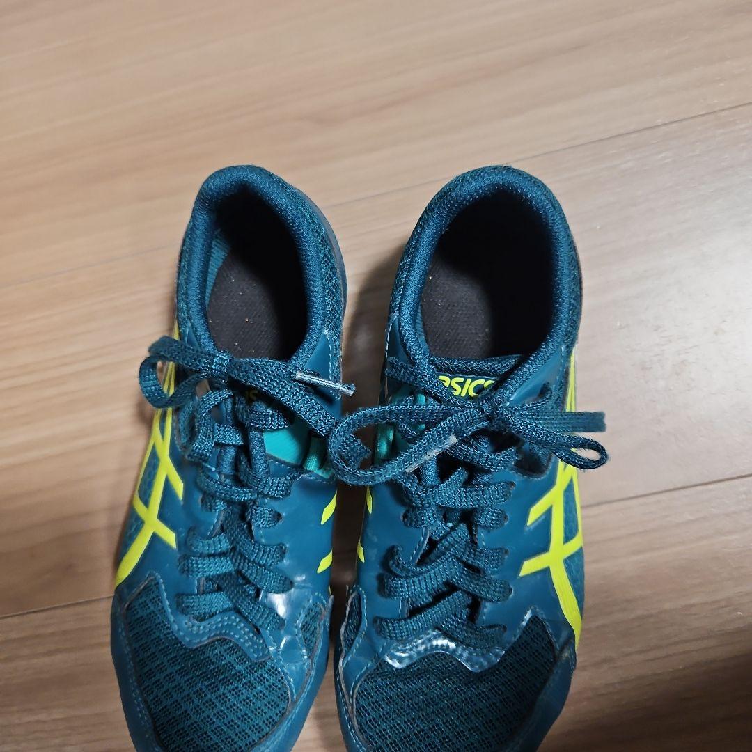 ASICS EFFORT スパイクシューズ 青/黄 - メルカリ