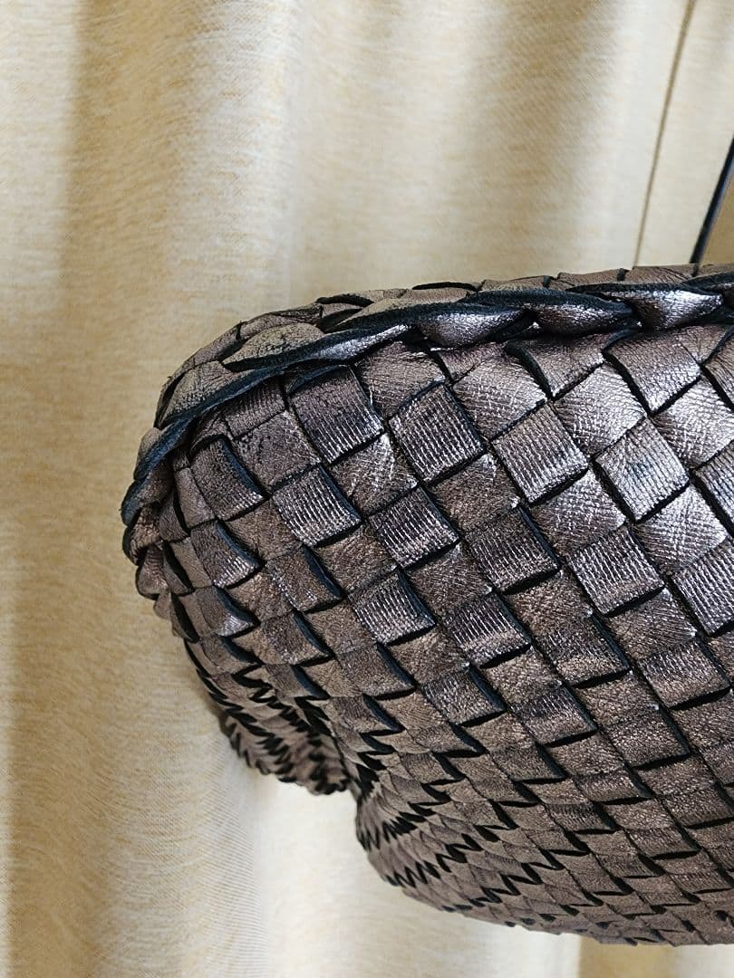 綺麗 ボッテガヴェネタ 編み込み ワンショルダー ハンドバッグ