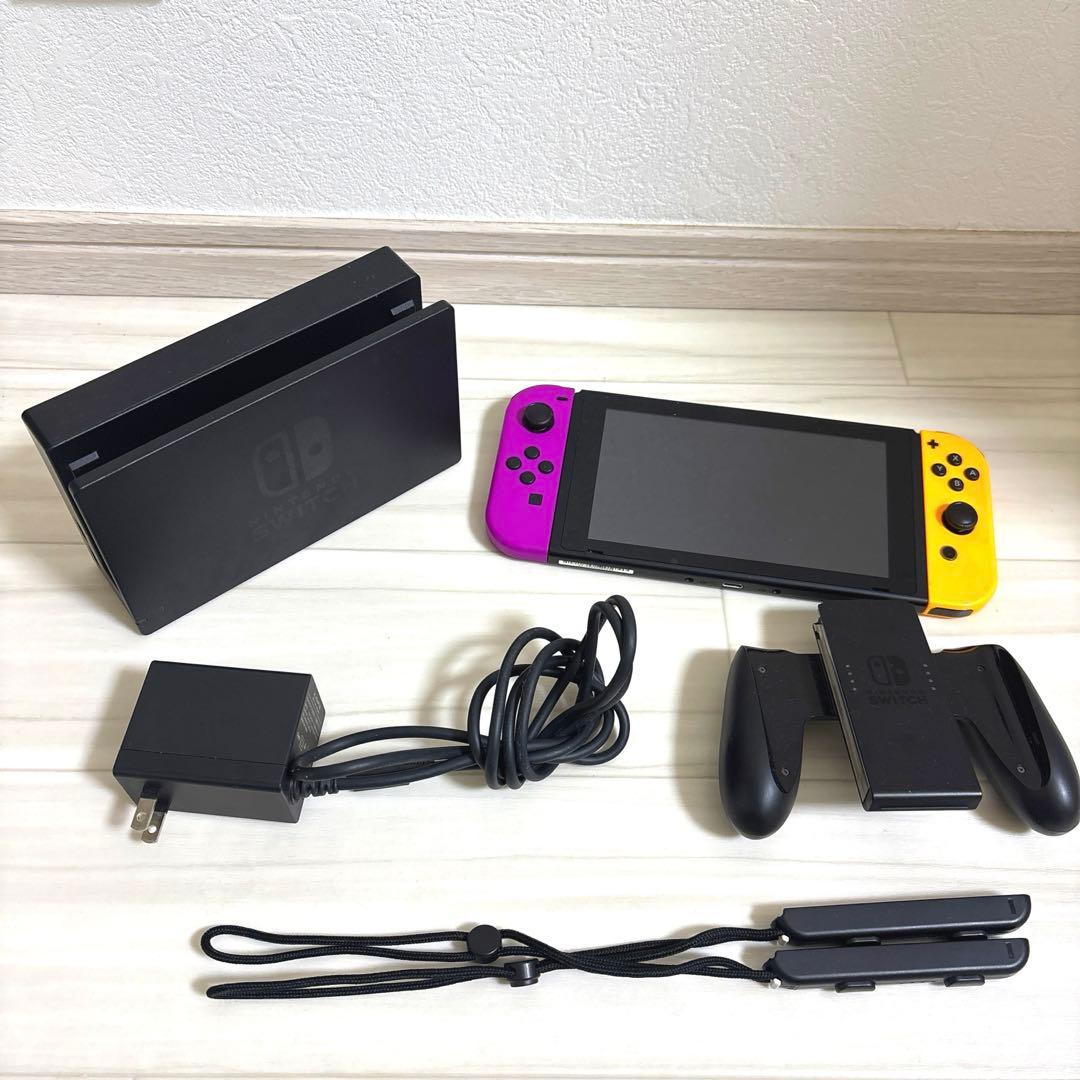 Nintendo Switch 本体 紫と黄色のJoy-Con など Amazon.com: Nintendo Neon Purple/Neon Orange Joy-Con (L-R