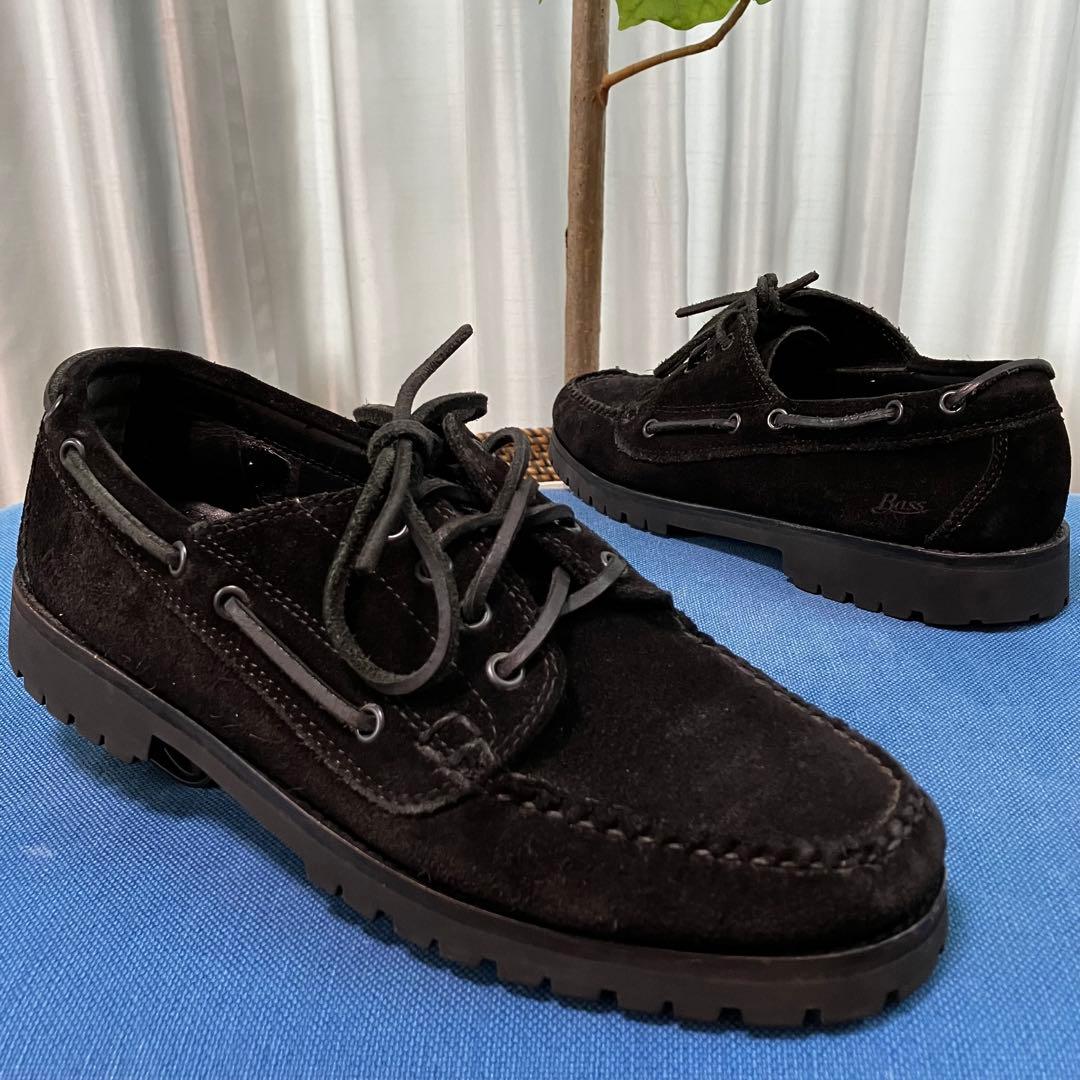 G.H.BASS B&Y 4eye MOC ジーエイチバス スエード ブラック