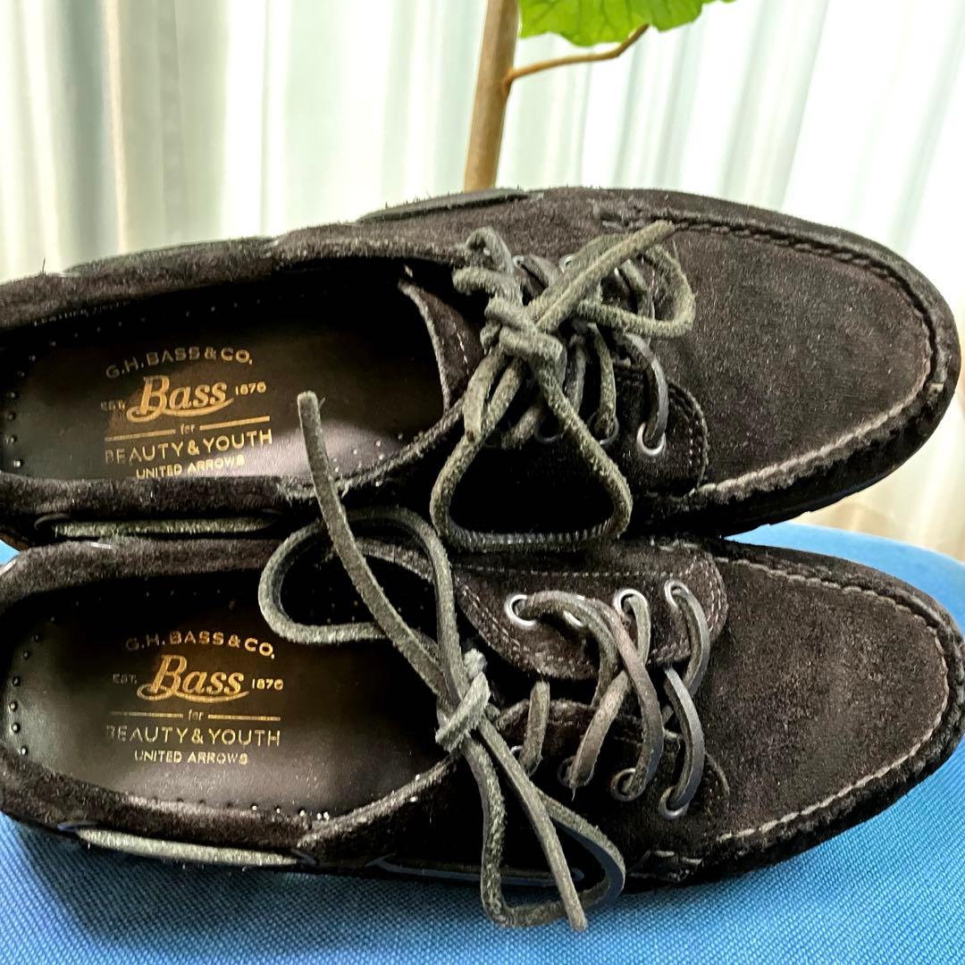 G.H.BASS B&Y 4eye MOC ジーエイチバス スエード ブラック