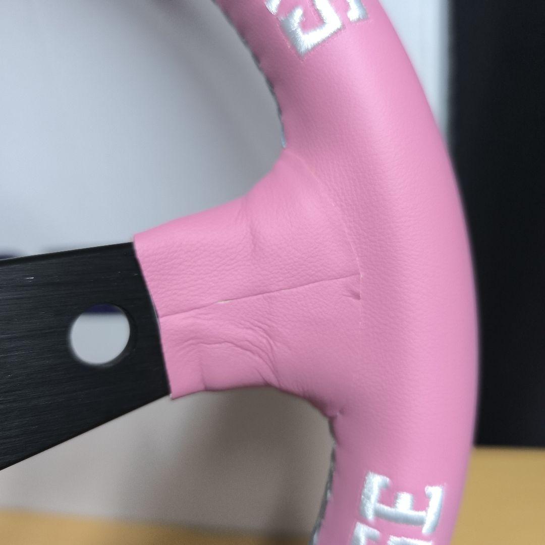 ヴェルテックスタイプVERTEX ピンク ステアリング90mmディープ325mm