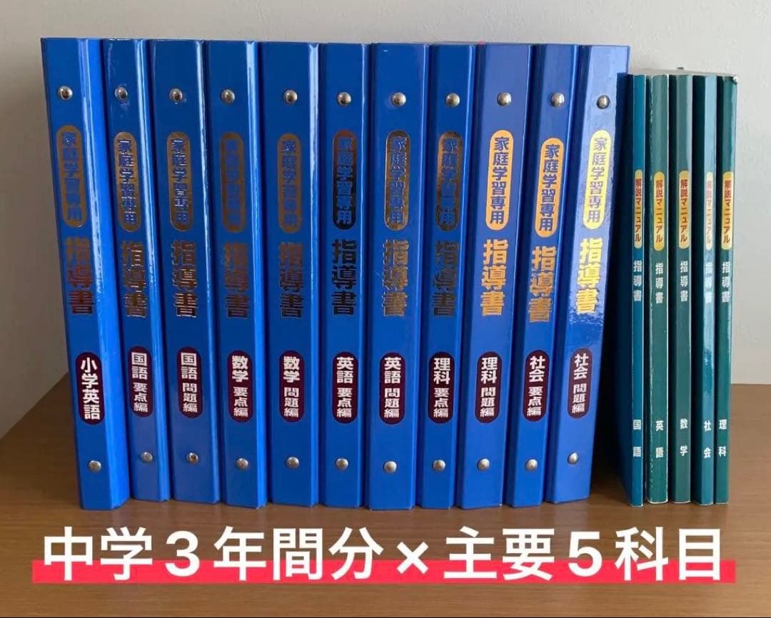 家庭学習専用指導書 主要5教科 中学3年間分 - メルカリ
