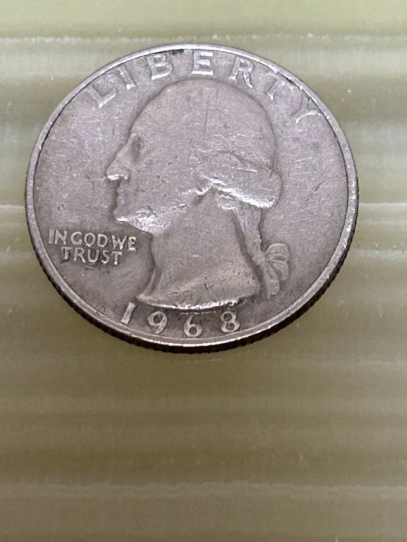 ワシントンDC1968クォーター25セント ノーミントマーク - メルカリ