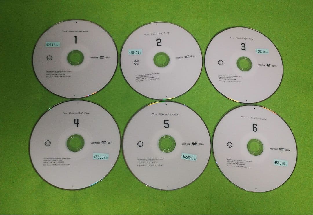 送料無料Vivy -Fluorite Eye's Song-DVD 全6巻セット