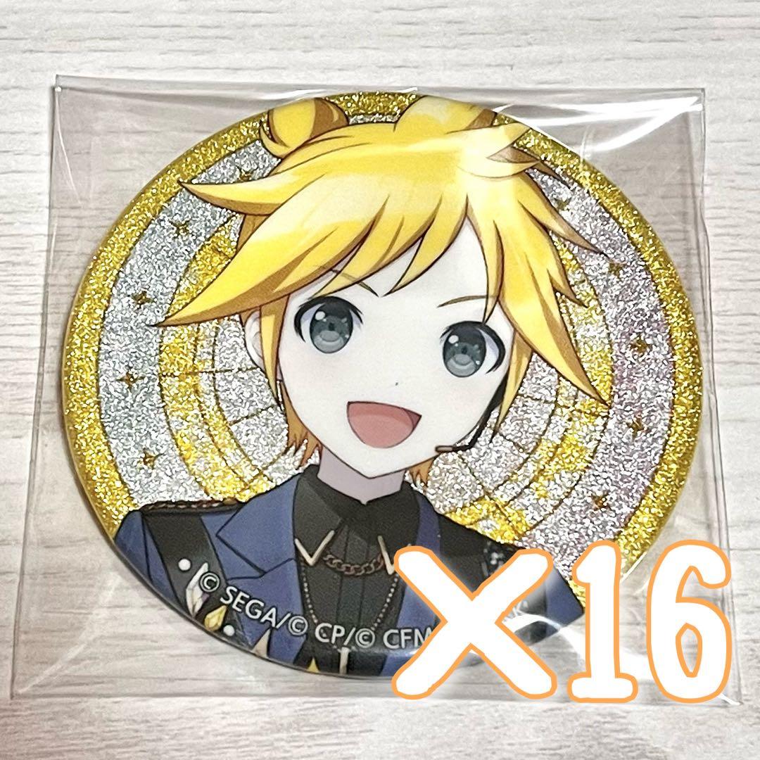 プロセカ あんスタ コラボ グリッター缶バッジ B 鏡音レン - メルカリ