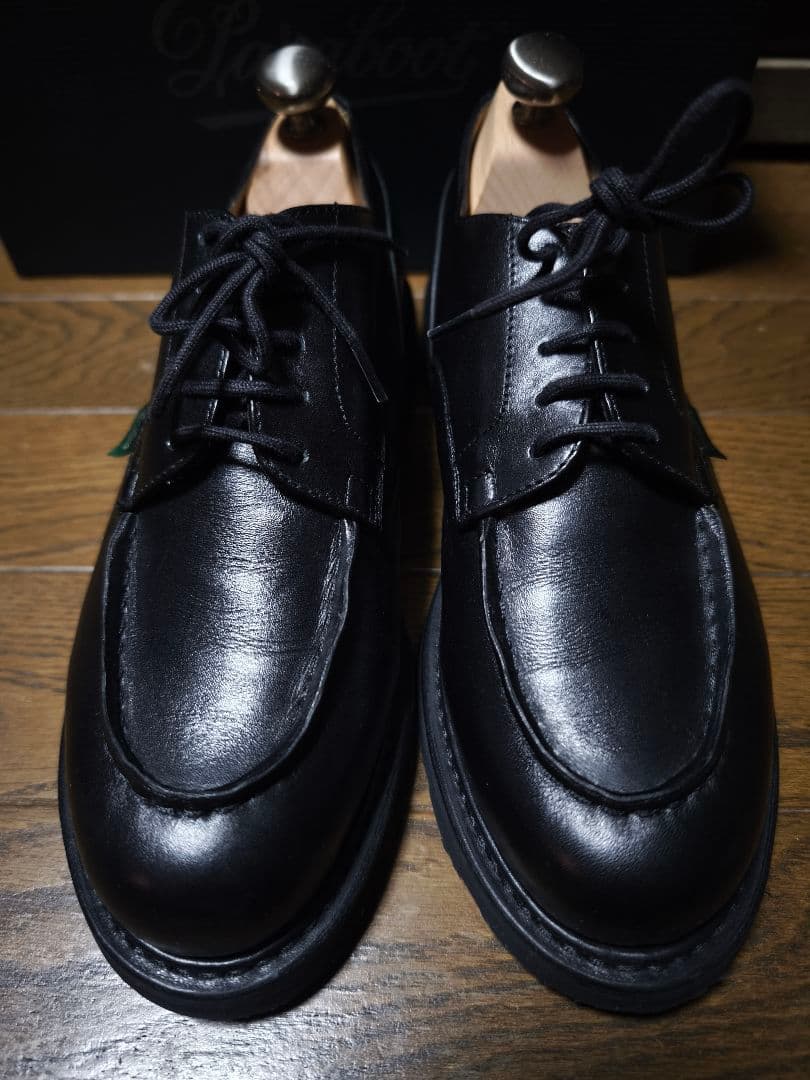PARABOOT シャンボード UK4ハーフ ブラック 純正シューツリー・箱付き