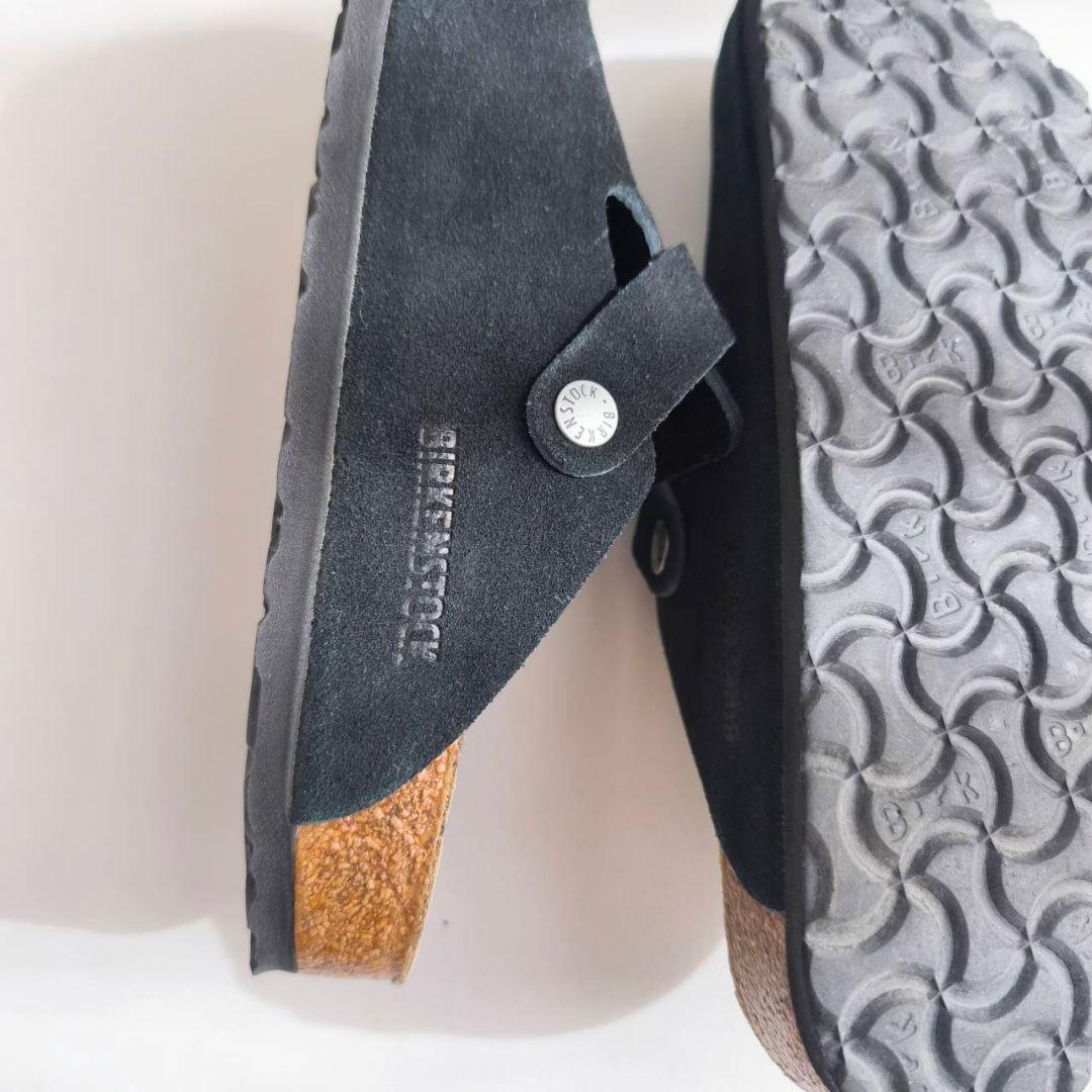 美品　ビルケンシュトック　ボストン　ブラック　38 24.5cm