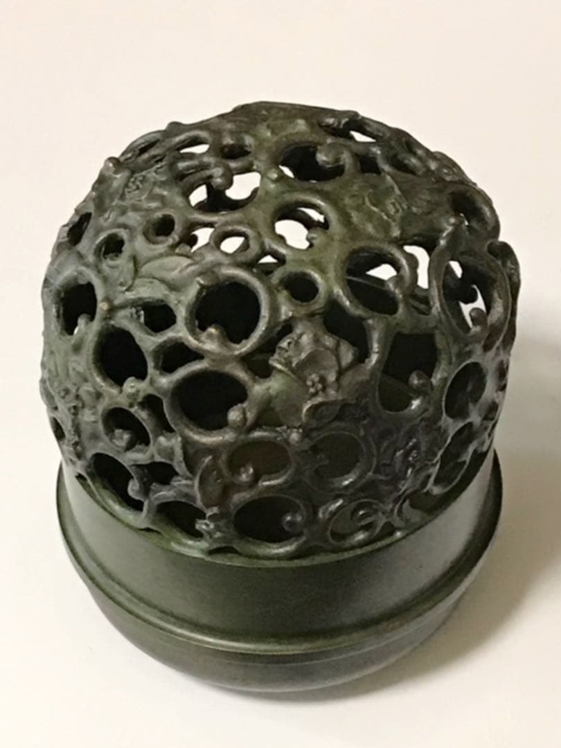 香炉鉄器金属製置物床間詳細不明