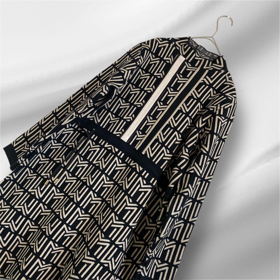 大きいサイズ！ラピーヌ社/MISS J/ ニットワンピース幾何学柄 - メルカリ