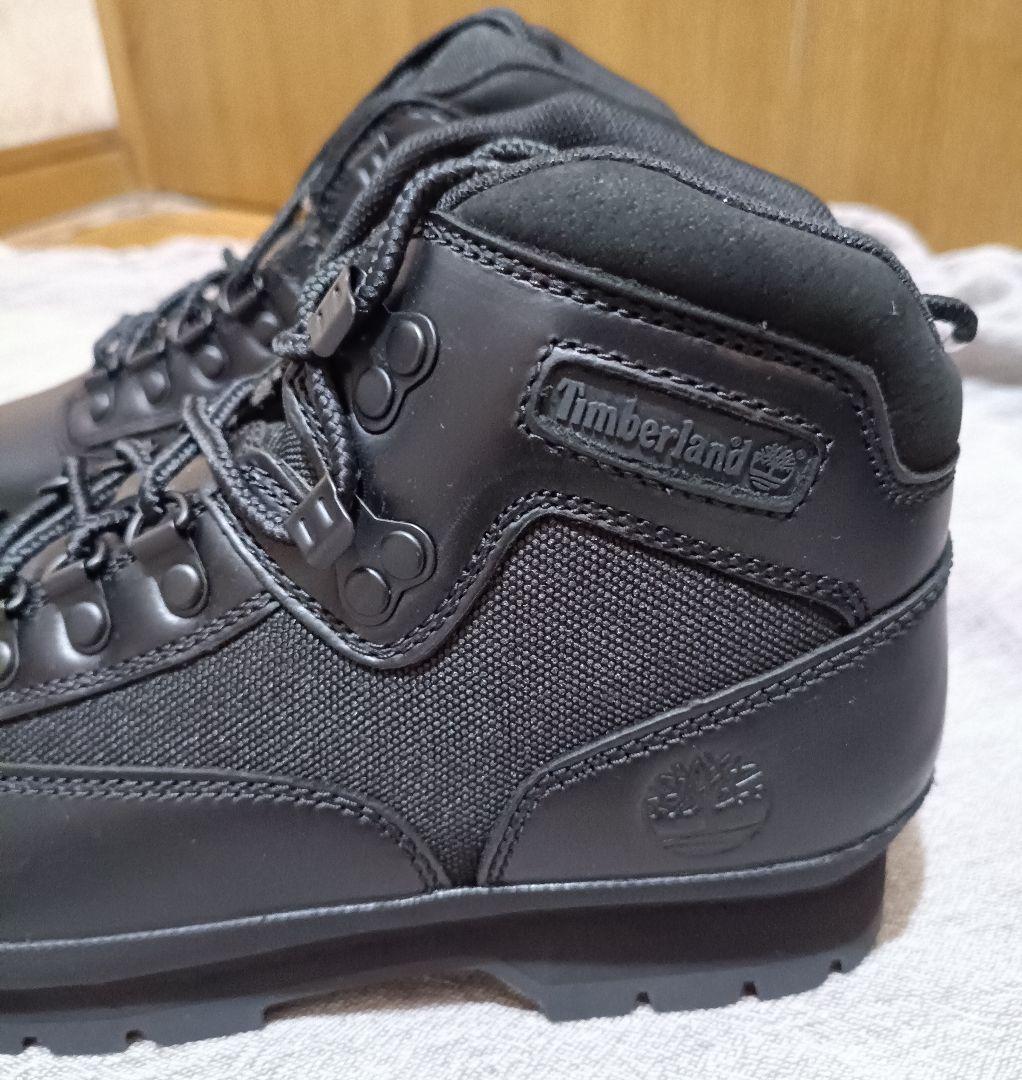 新品 26.5cm Timberland ユーロ ハイカー ミッド ブーツ 黒