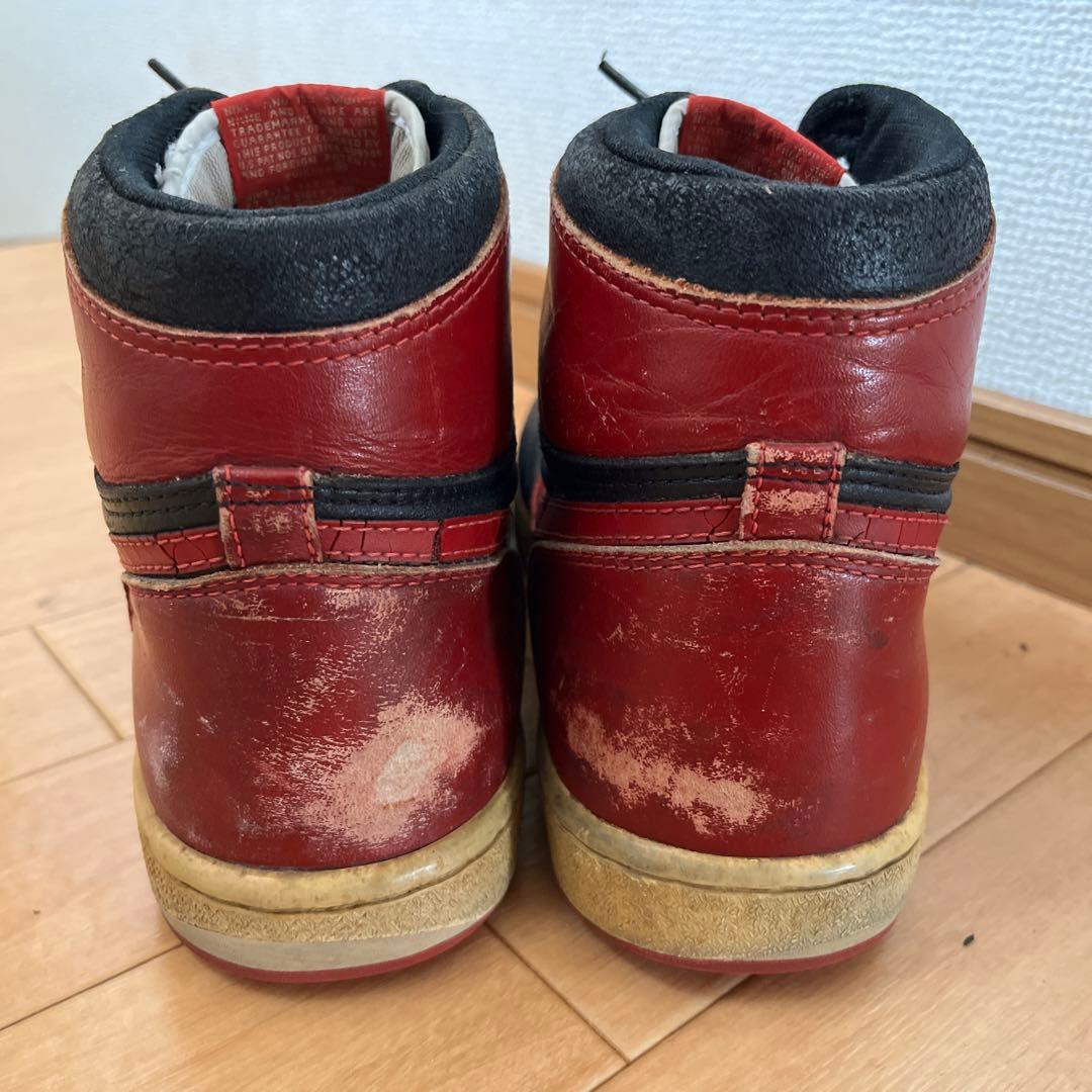 幻の1985年製 オリジナル AJ1 BRED 黒赤タン白 ジョーダン1激レア品