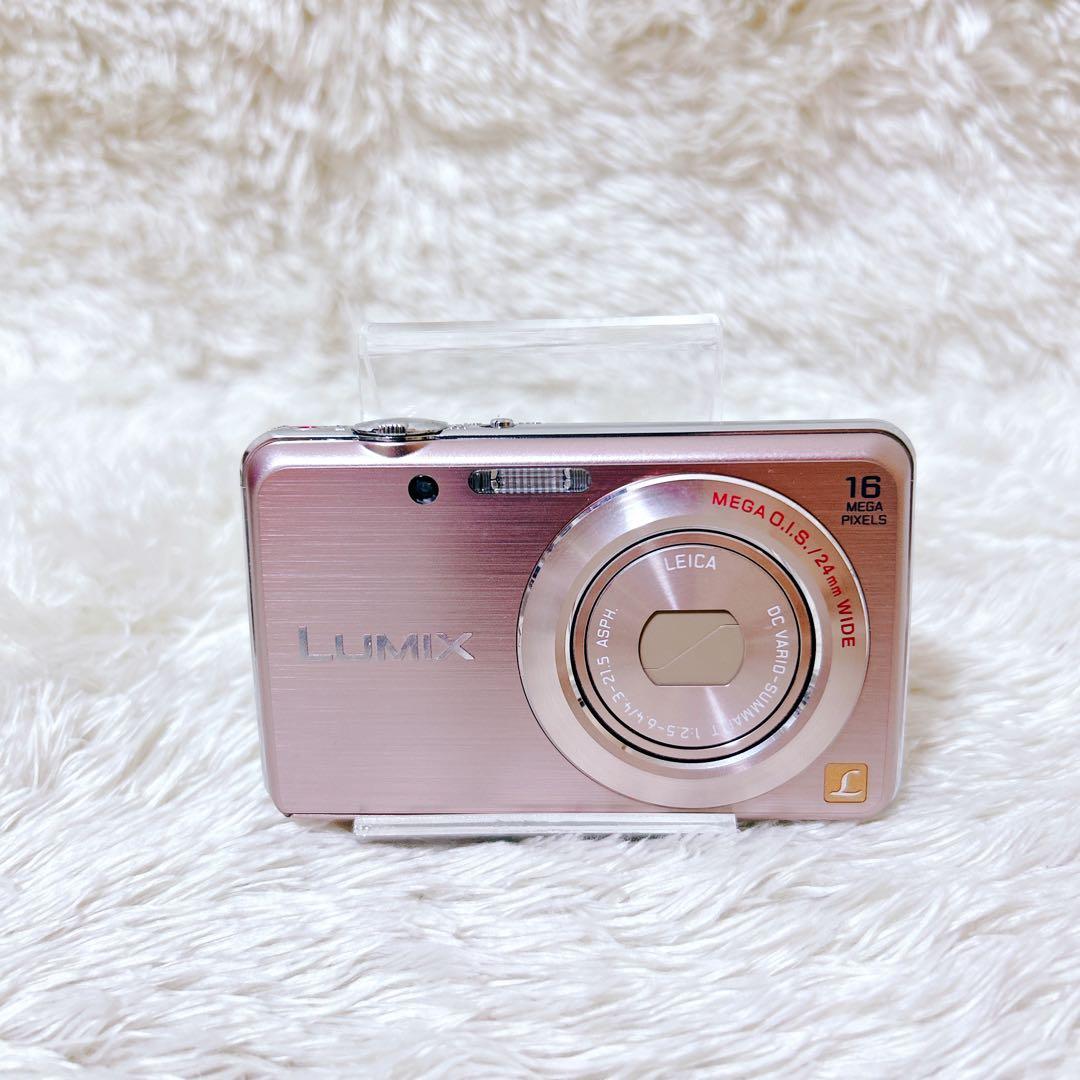 未使用級 動作確認済み パナソニック dmc-fh8 コンデジ カメラ ピンク