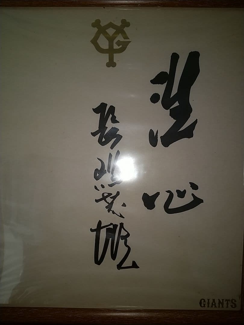 長嶋茂雄 直筆サイン 非売品 読売巨人軍球団公認YG公式色紙毛筆