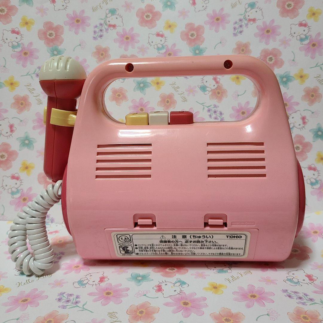 キティ カセットテープ プレイヤー マイク サンリオレトロ ラジカセ