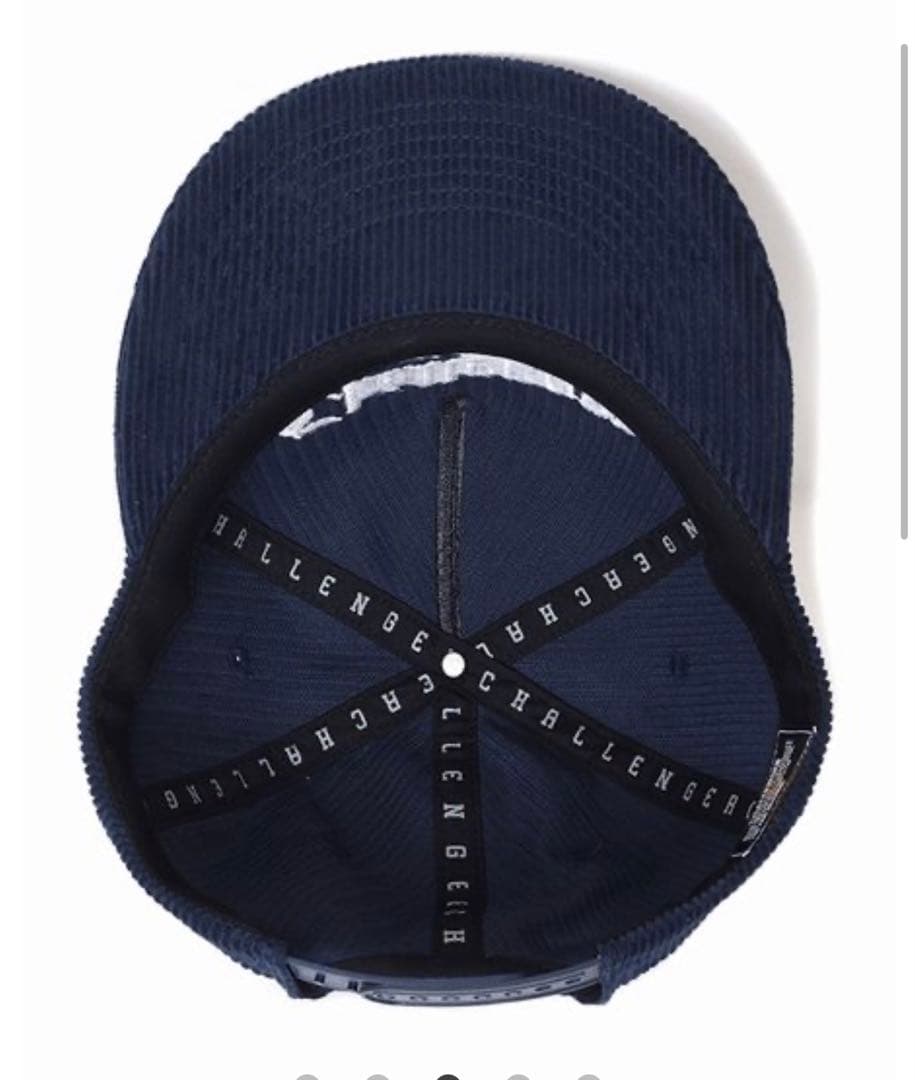 challenger 25awコーデュロイキャップ ネイビー - メルカリ