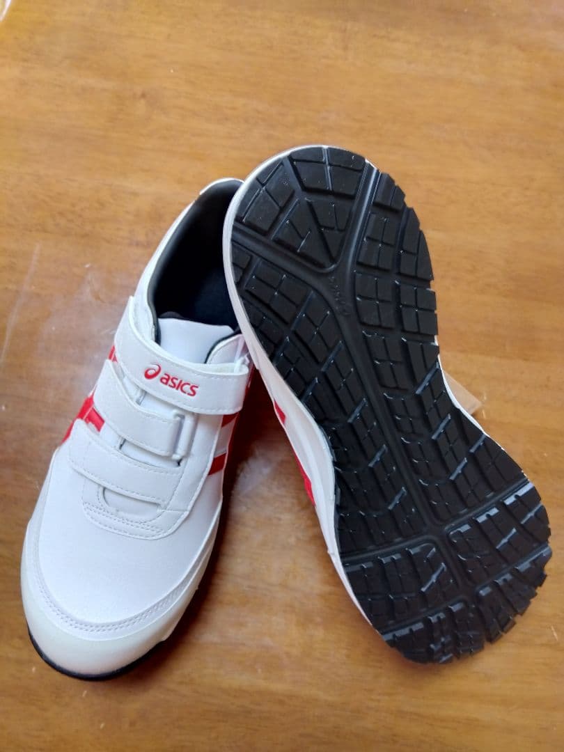 アシックス安全靴CP301 ホワイト✕レッド　27.0cm 新品