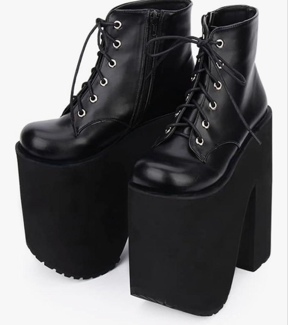 最終値下げ】厚底ブーツ コスプレ 20cm ヒール 超厚底 高さ サンダル