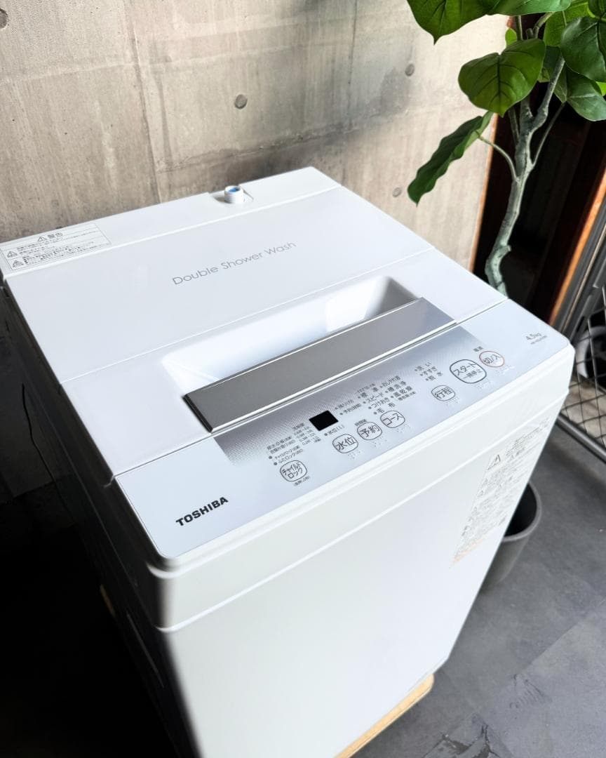 設置まで✨TOSHIBA 一人暮らし用洗濯機 4.5kg✨ 2022年製⭕️