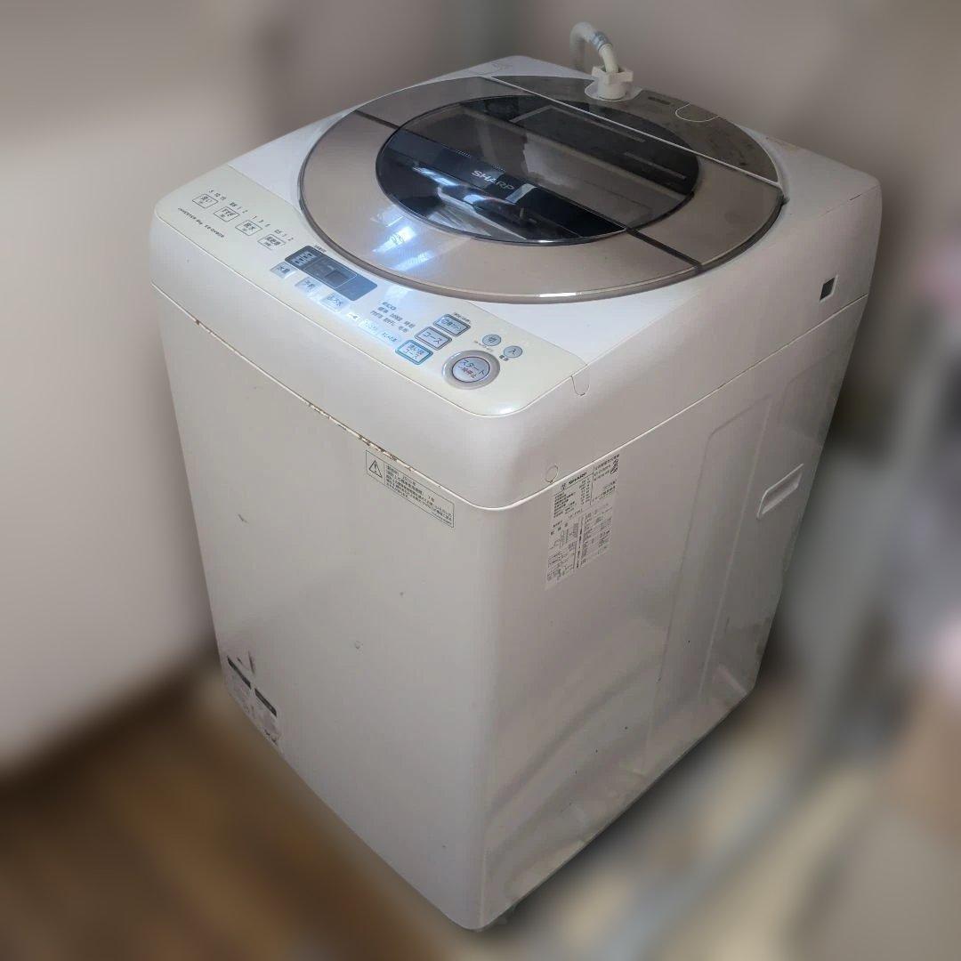 1月2日で出品終了　SHARP 全自動洗濯機 風ES-GV90R-N 9.0kg
