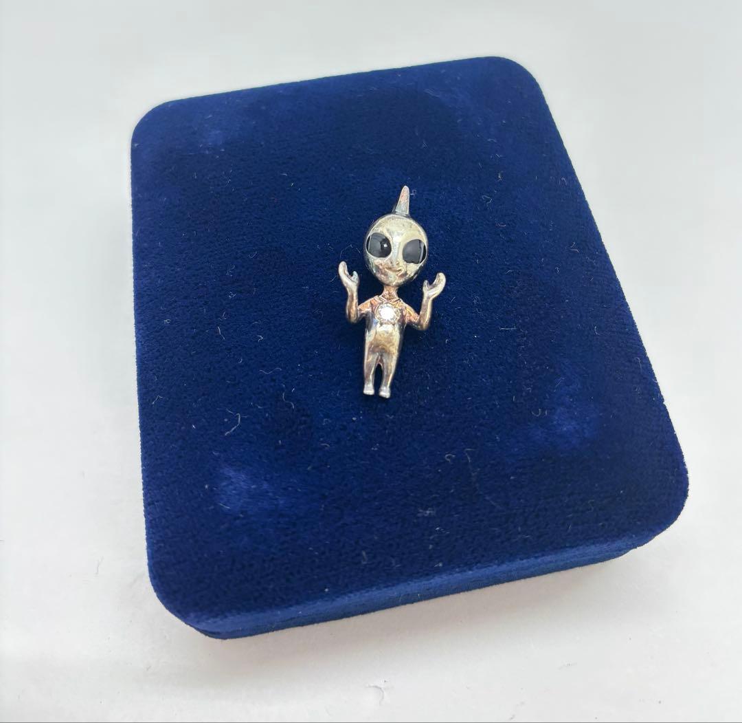 日清　カップヌードル　懸賞　ダイヤ付き　エイリアン　トップ　Ag925 8.7g