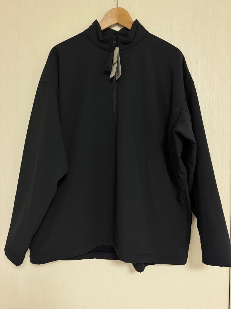 MUJI Labo ムジラボ 裏起毛 ハーフジッププルオーバー ブラック L