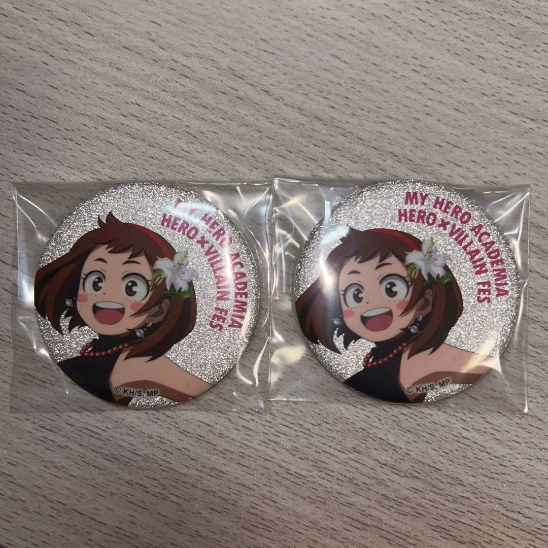 ヒロアカ 麗日お茶子 缶バッジ ヒーロー×ヴィランフェス - メルカリ