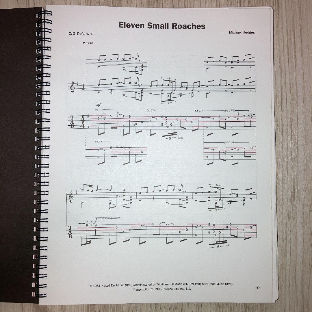 激レア マイケル・ヘッジス Michael Hedges TAB譜（CD付） - メルカリ