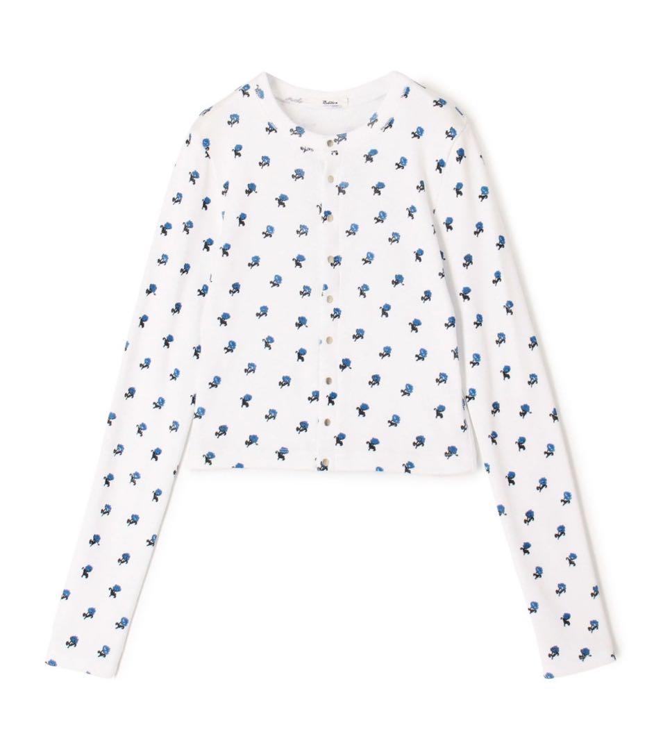 EDITION　コットンモダールフライス フラワープリント カーディガン EDITION（エディション）の「□コットンモダールフライス フラワー