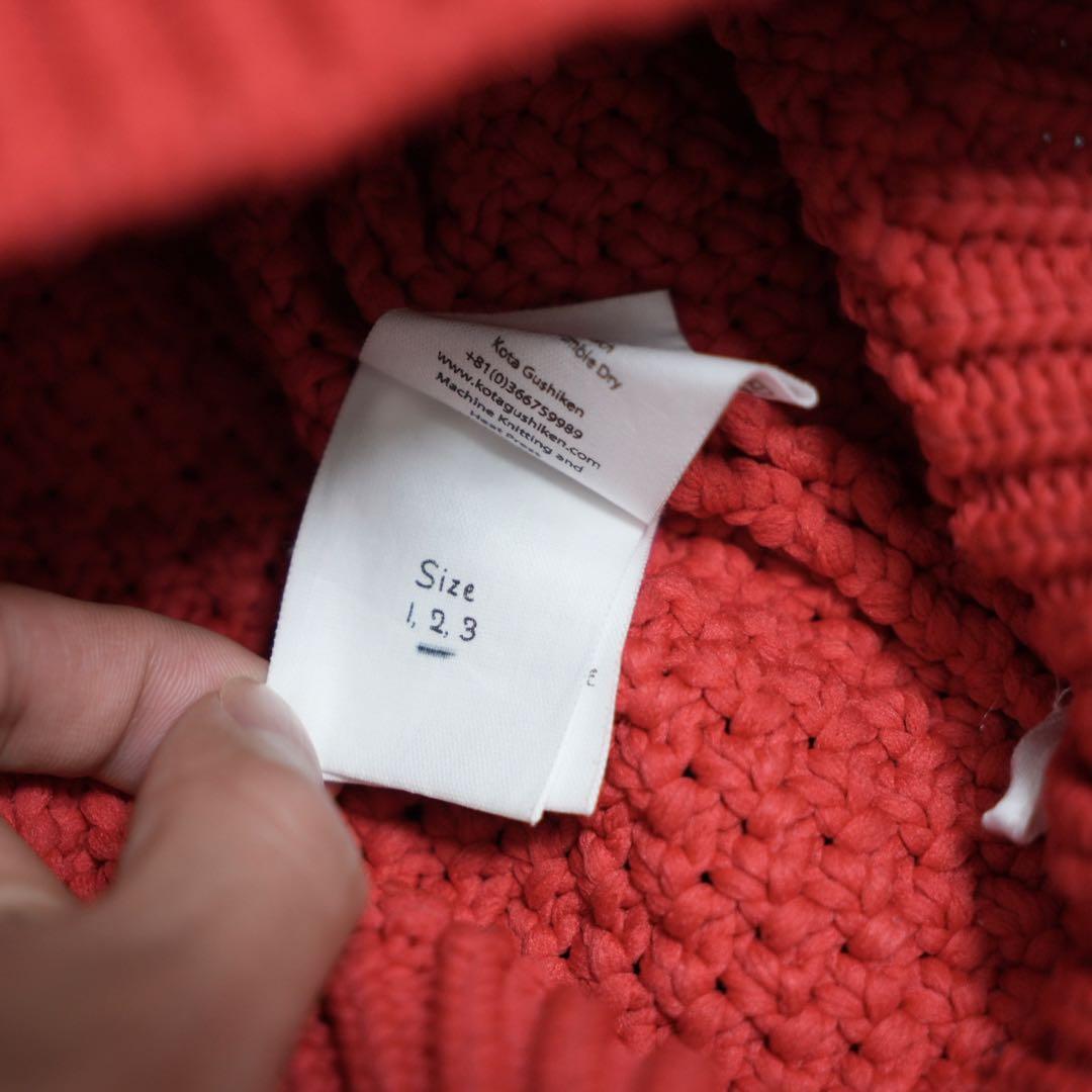 kota gushiken アランニット レッド サイズ2 24aw - メルカリ