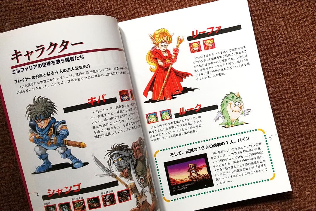 エルファリアⅡ 公式ガイドブック スーパーファミコン 攻略本 初版