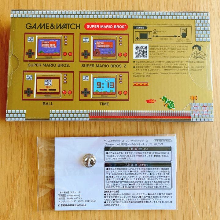 ゲーム&ウオッチ スーパーマリオブラザーズ 【限定】オリジナルピンズ