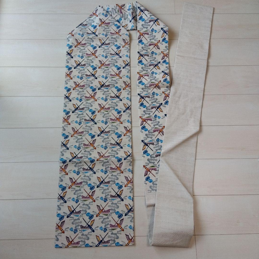 まっくのさくら様専用です。名古屋帯 城間栄順 琉球紅型 証紙あり 落款